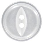 ELAN 2 Hole Button - White -Pearl