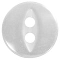 ELAN 2-Hole Button - White - 9mm (3/8″) - 6 count