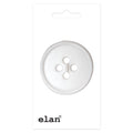 ELAN 4 Hole Button - White