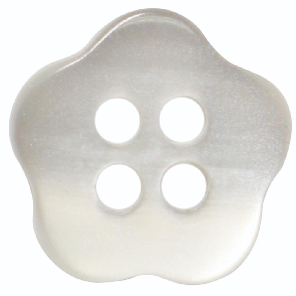 ELAN 4 Hole Button - 13mm (1/2) - White - 4 count