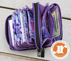 RLR CREATIONS "Zara Double Zip Mini Accordion Wallet" Pattern