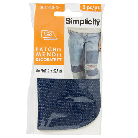 SIMPLICITY Denim Patches, 5" x 7"