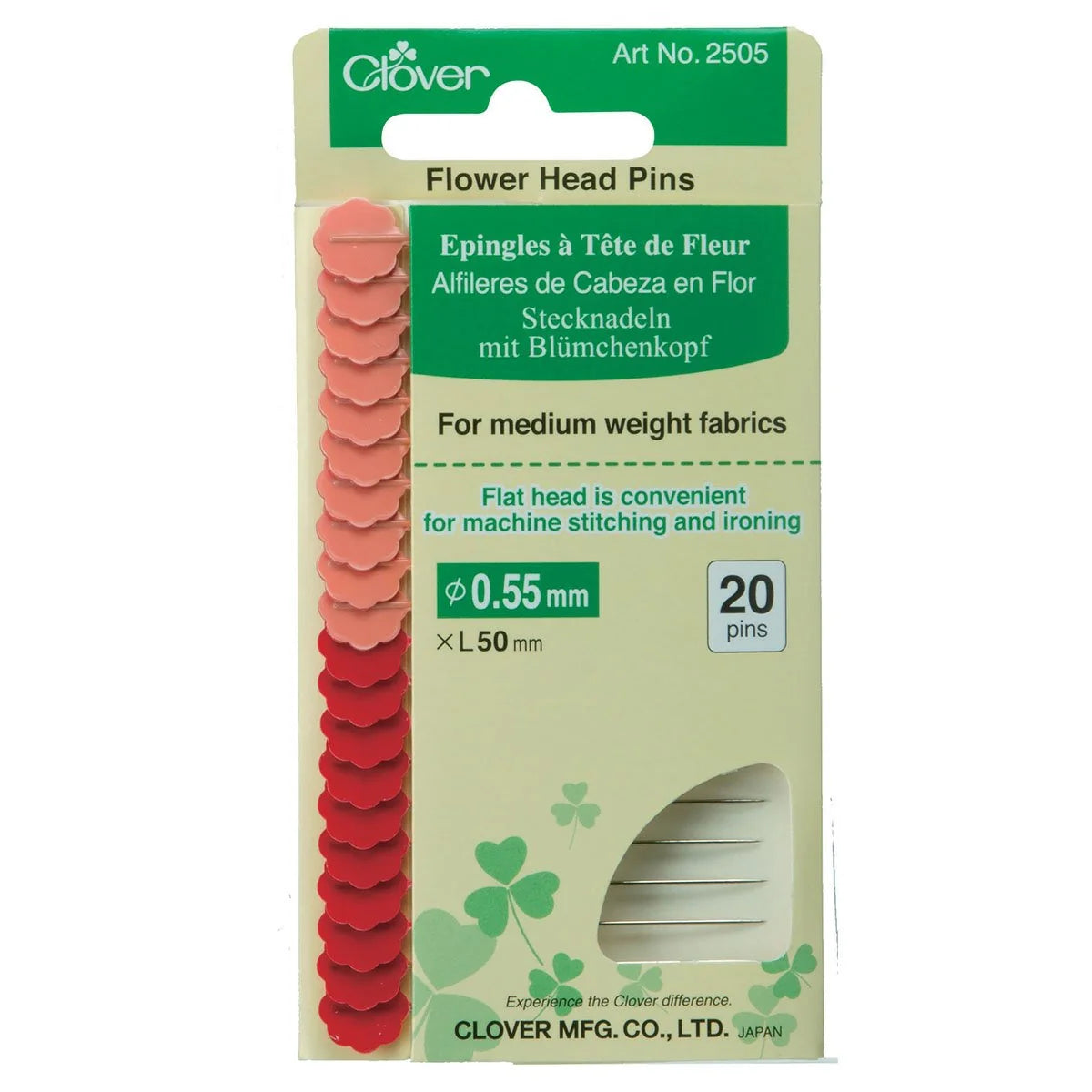CLOVER Flower Head Pins
