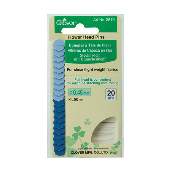 CLOVER Flower Head Pins, 0.45 mm