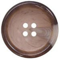 ELAN 4 Hole Button - Brown