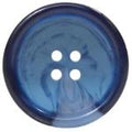 ELAN 4 Hole Button - Blue Tortoise