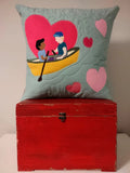 THE QUILTED STASH "Same Boat" Applique Pillow Pattern