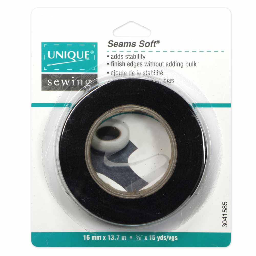 UNIQUE Seams Soft Black, 16mm x 14m