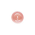 ELAN 2 Hole Button - 14mm (1/2) - Peach - 4 count