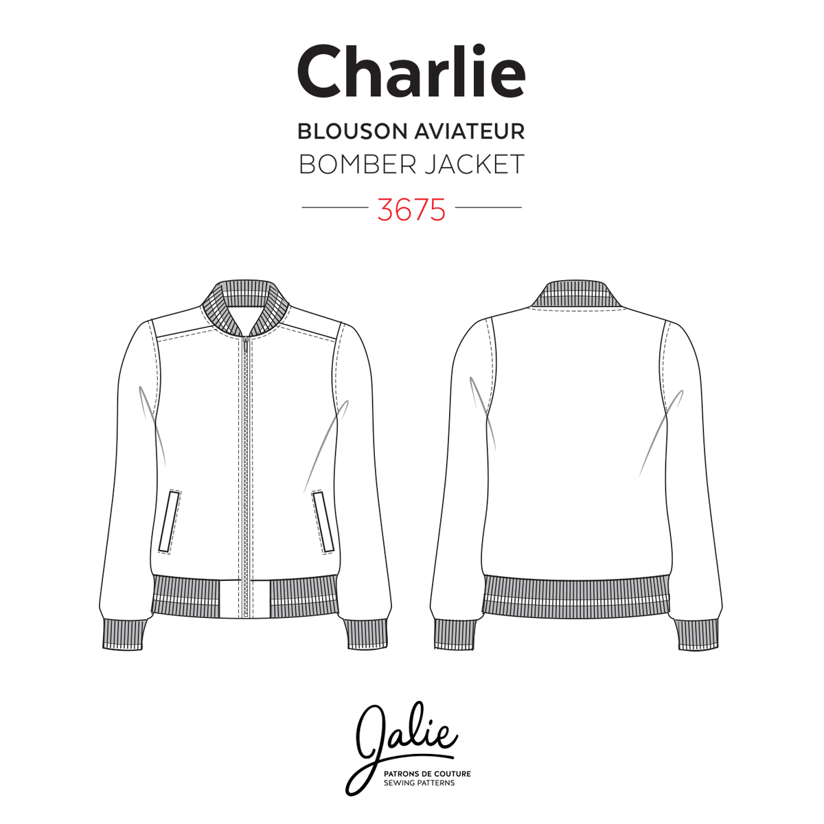 JALIE Charlie Bomber Jacket Pattern (#3675)