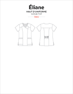 JALIE Elaine Scrub Top Pattern (3882)