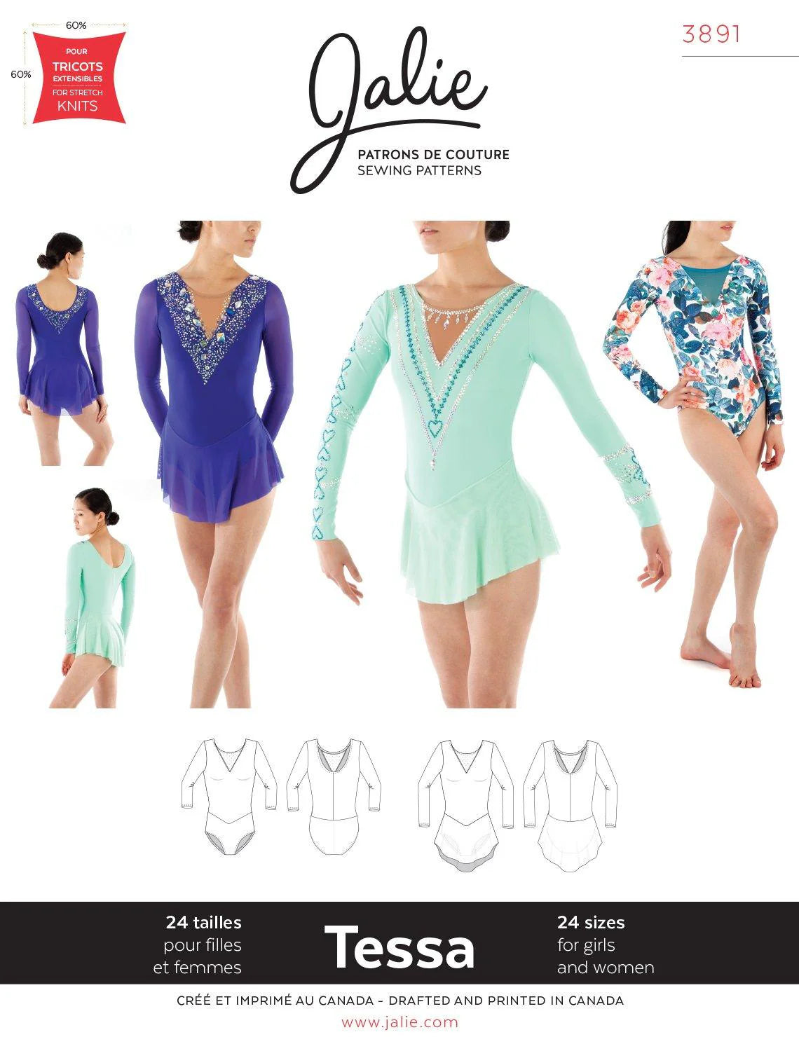 JALIE Tessa Leotard Pattern (#3891)