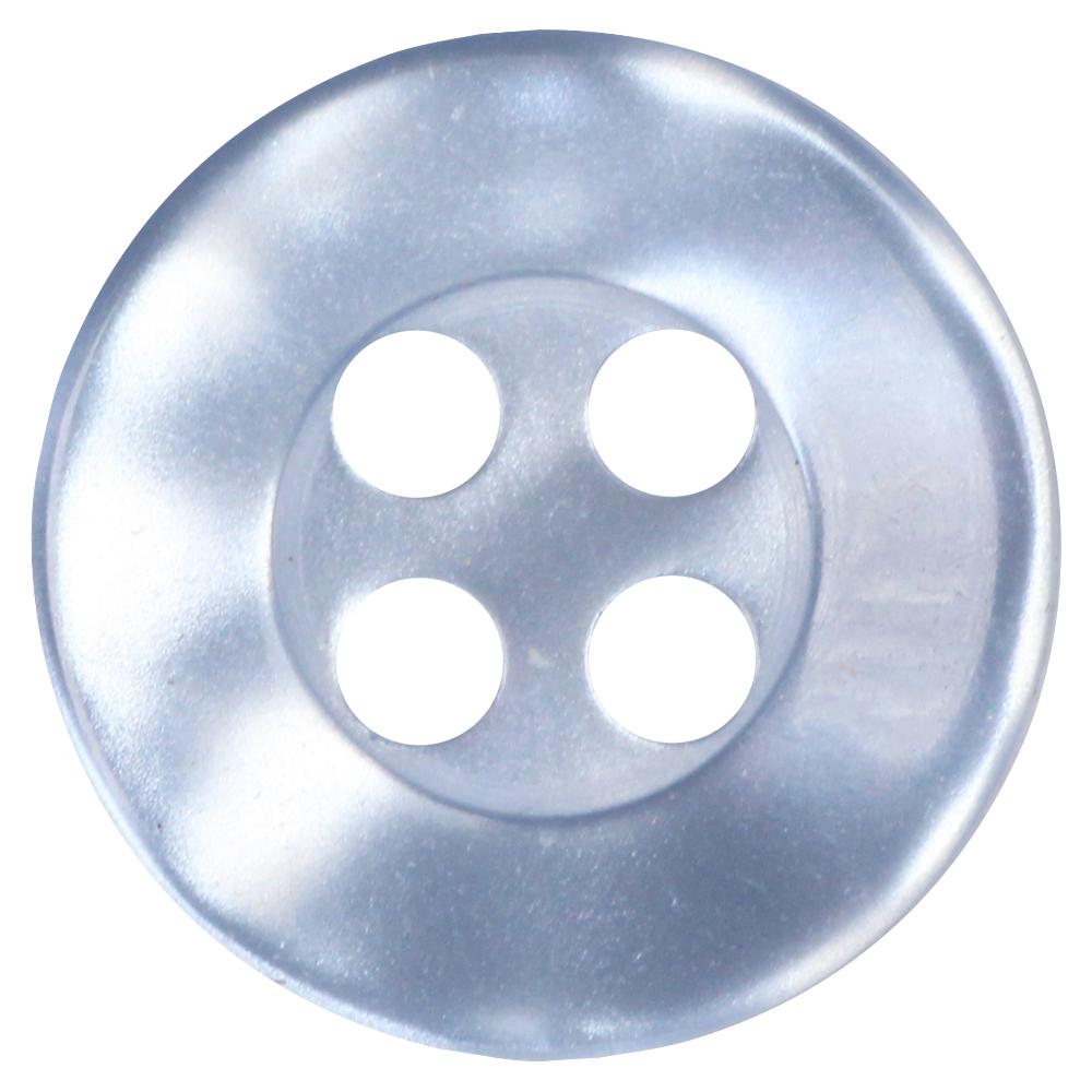 ELAN 4 Hole Button - 12mm (1/2) - Light Blue - 5 count