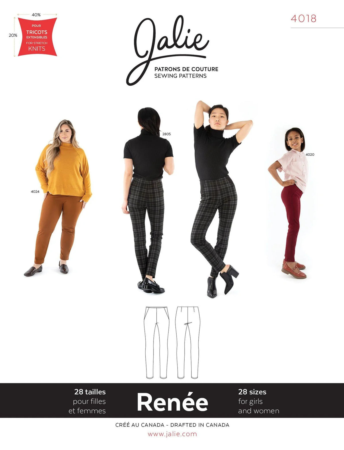 JALIE Renee Ponte Pants Pattern (#4018)