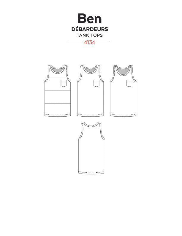 JALIE Ben Tank Top Pattern (#4134)