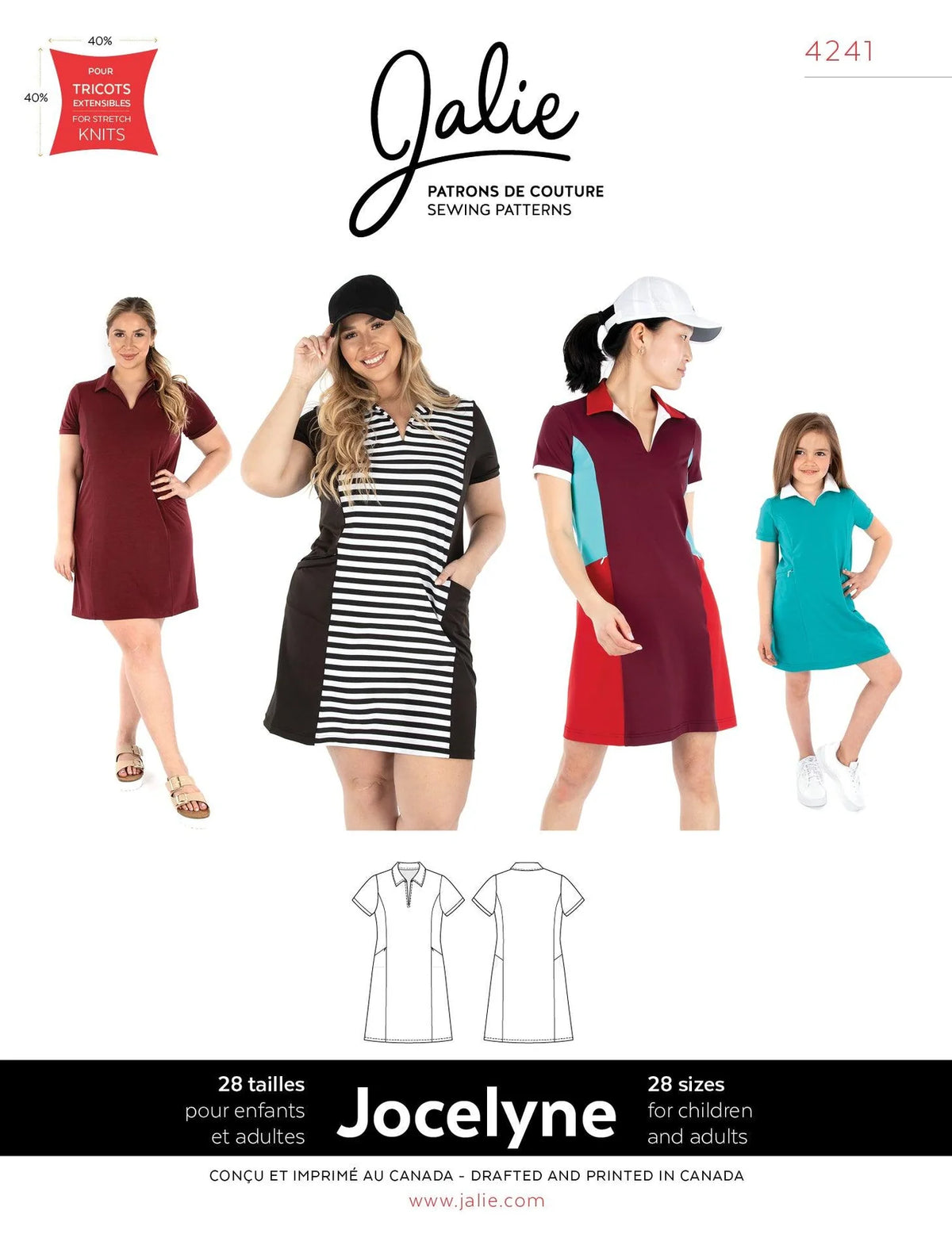 JALIE Jocelyne Polo Dress Pattern (#4241)