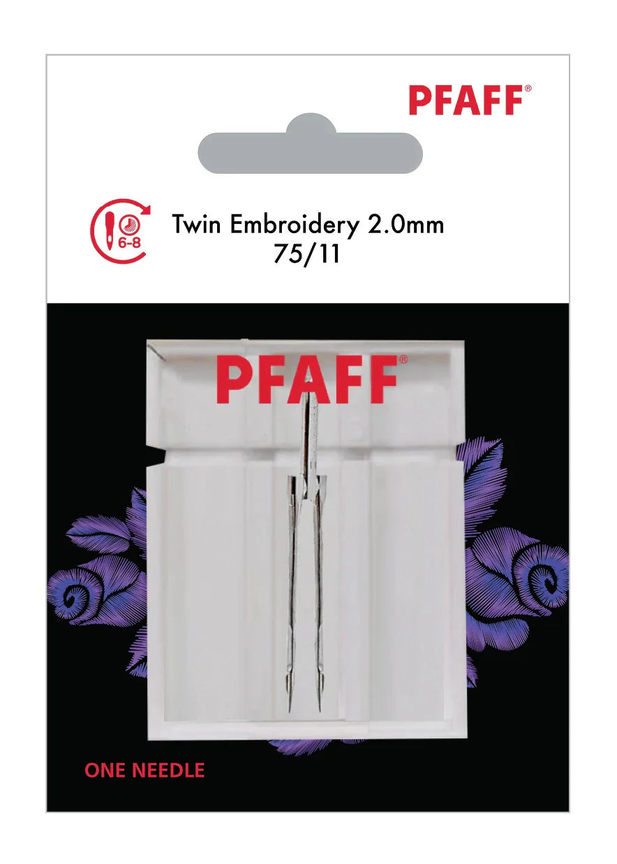 PFAFF Twin Embroidery Needle, 2mm