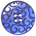 ELAN 4 Hole Button - Purple Scroll