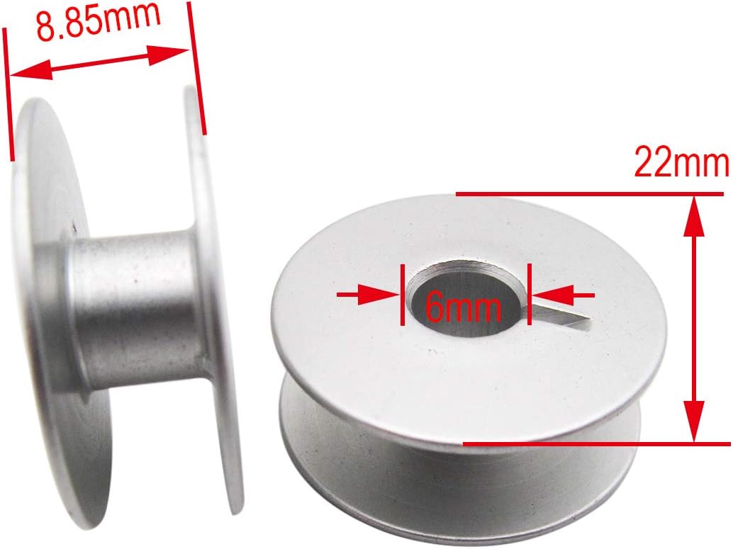 Aluminum Bobbins, Pfaff, 3-Pack
