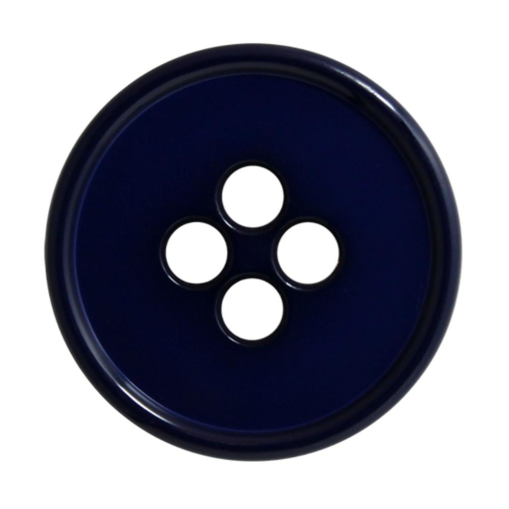 ELAN 4 Hole Button - 28mm (1 1/8)- Navy - 2 count