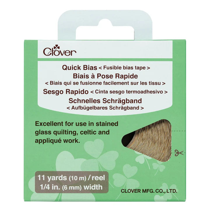 CLOVER Quick Bias Fusible Bias Tape, 1/4"