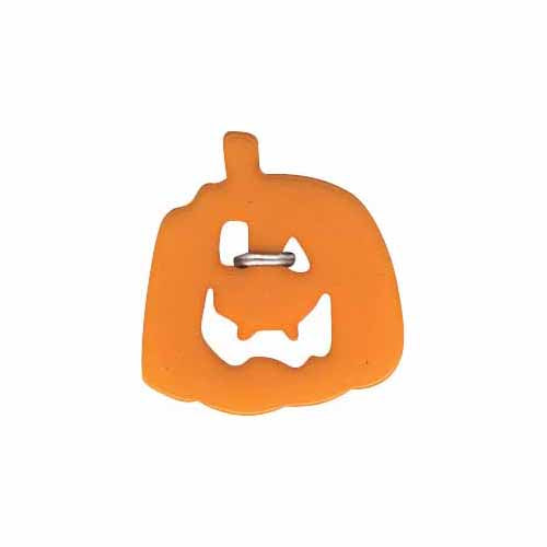 CIRQUE Novelty 2 Hole Button - Orange - 22mm (7/8″) - Pumpkin - 2 count
