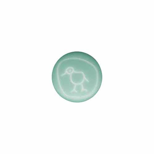 ELAN Novelty Shank Button - Aqua - 14mm (1⁄2″) - Duck - 3 count