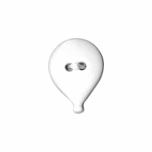ELAN Novelty 2-Hole Button - White - 28mm (11⁄8″) - Balloon - 2 count