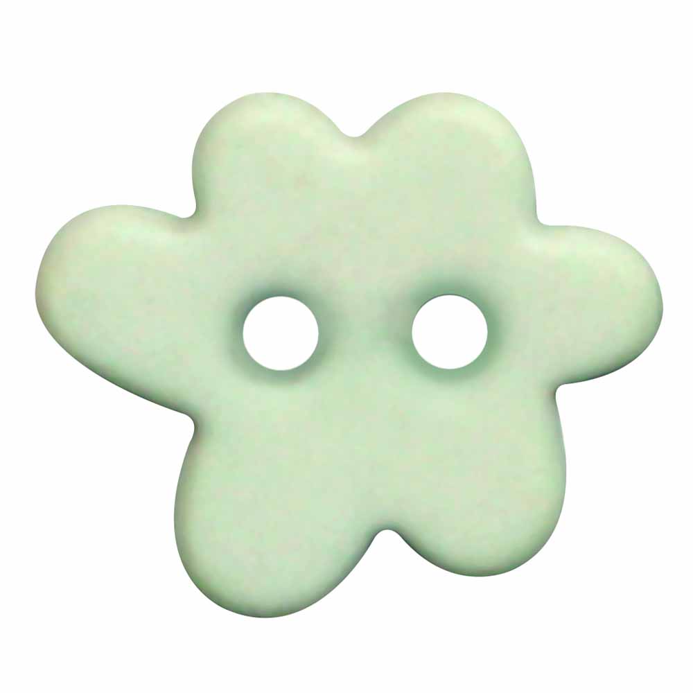 ELAN Novelty 2-Hole Button - Green - 15mm (5⁄8″) - Paint Blot - 3 count