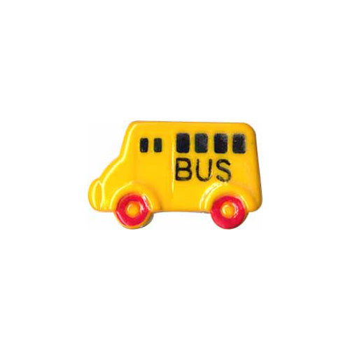 ELAN Novelty Shank Button - Yellow - 23mm (7⁄8″) - Bus - 2 count