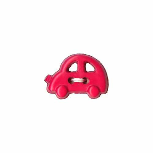 CIRQUE Novelty 2 Hole Button - Red - 18mm (11/16″) -Car - 3 count