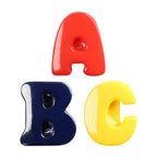 CIRQUE Novelty Shank Button - Multi - 13mm (1/2″) - ABC - 3 count