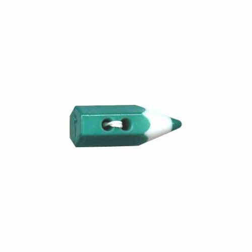 ELAN Novelty 2-Hole Button - Green - 19mm (3⁄4″) - Pencil - 2 count