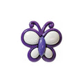 ELAN Novelty Shank Button - Purple - 25mm (1″) - Butterfly - 2 count