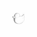 ELAN Novelty Shank Button - White - 14mm (9/16″) - Duck - 3 count