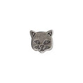 ELAN Novelty Shank Button - Dutch Silver - 15mm (5⁄8″) - Cat - 3 count