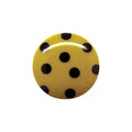 ELAN Novelty Shank Button - Yellow Gold - 18mm (3⁄4″) - Polka Dot - 3 count