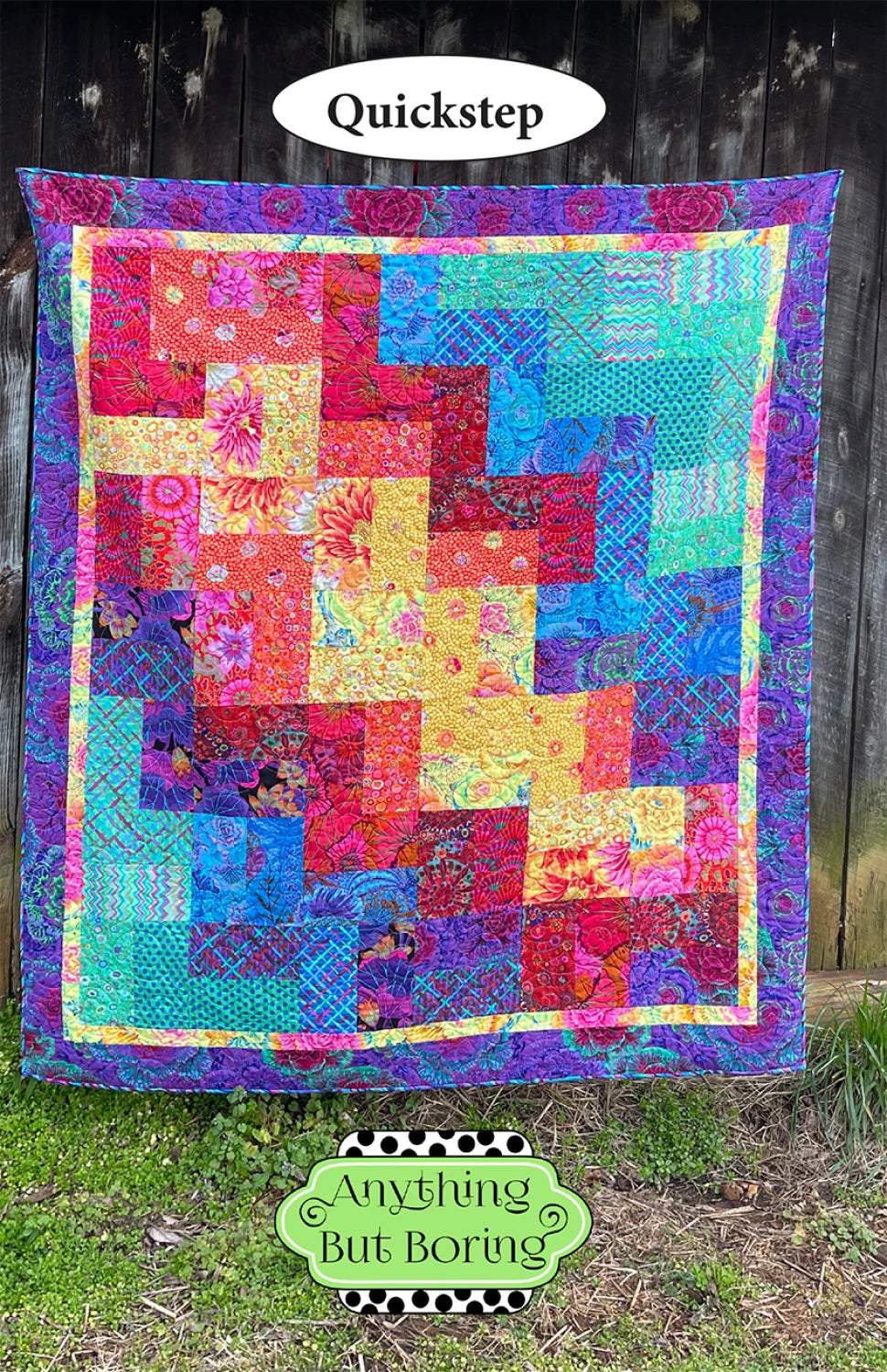 ANYTHING BUT BORING "Quickstep" Quilt Pattern