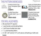 CUT LOOSE "Magic Stained Glass Set" Placemats & Runner Pattern