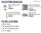 CUT LOOSE "Scrap Tape Zip Pouch" Pattern
