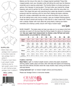 CHARM Dorothy Bolero Pattern