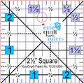 ERIE QUILT ART Non-Slip Quilting Ruler, 2.5" x 2.5"