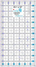 ERIE QUILT ART Non-Slip Quilting Ruler, 6.5" x 12"