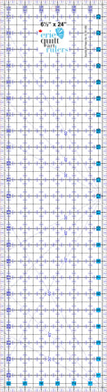 ERIE QUILT ART Non-Slip Quilting Ruler, 6.5" x 24"