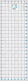 ERIE QUILT ART Non-Slip Quilting Ruler, 8.5" x 24"
