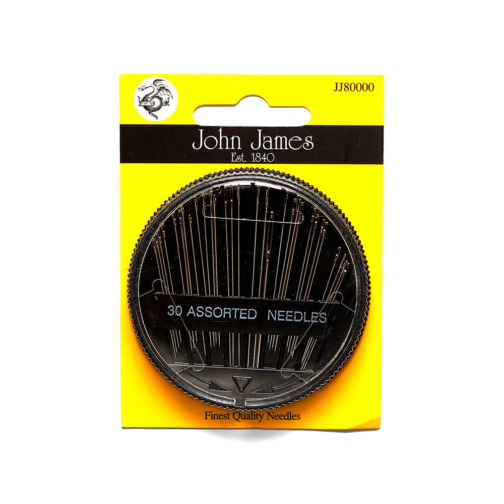 JOHN JAMES Assorted Needles Compact, 30-Pack