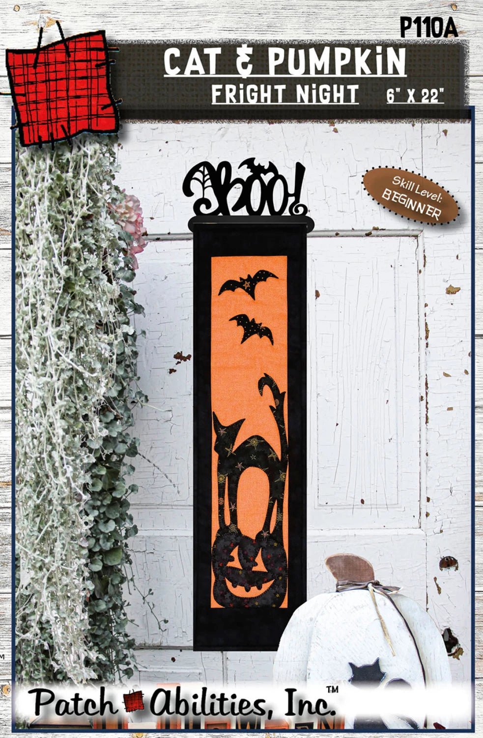 PATCH ABILITIES "Cat & Pumpkin Fright Night" Pattern