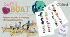 THE QUILTED STASH "Same Boat" Applique Pillow Pattern