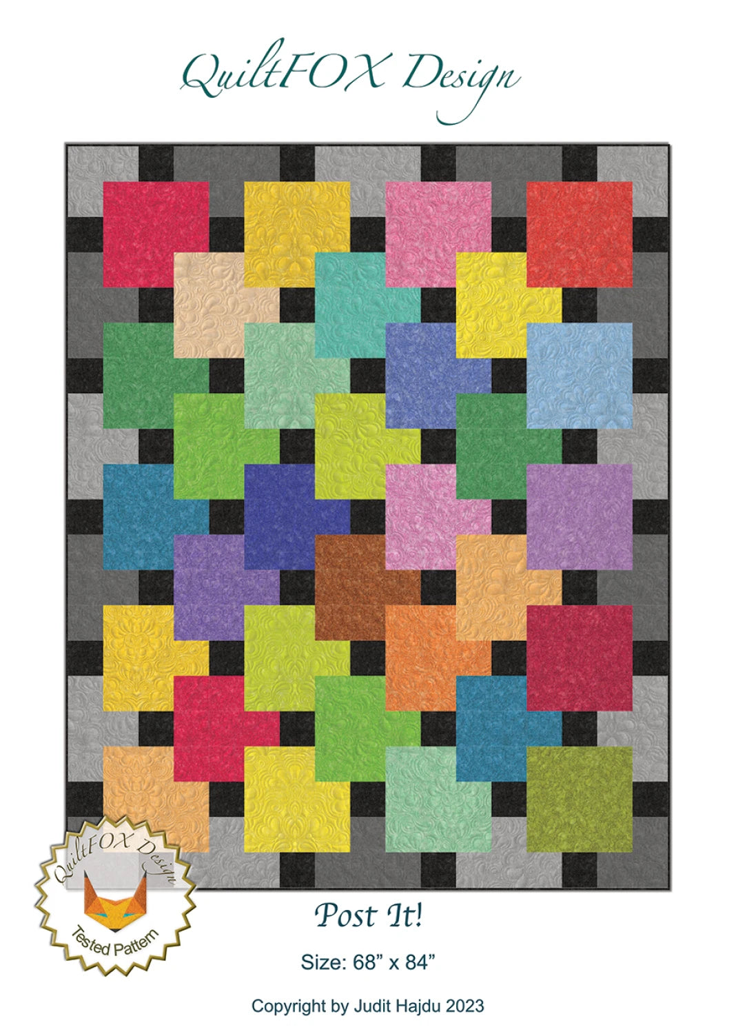 QUILTFOX "Post It" Quilt Pattern