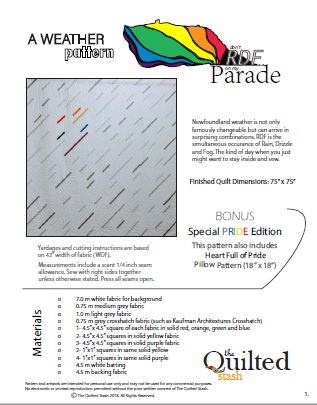 THE QUILTED STASH "Don't RDF On My Parade" Quilt Pattern